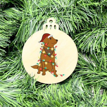 Merry dog bauble, christmas ornament, christmas bauble, family ornament