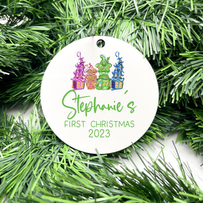 Personalised First Christmas bauble, Baby Keepsake, baby bauble, Custom Ornament, First Holiday ornament, baby first christmas ornament