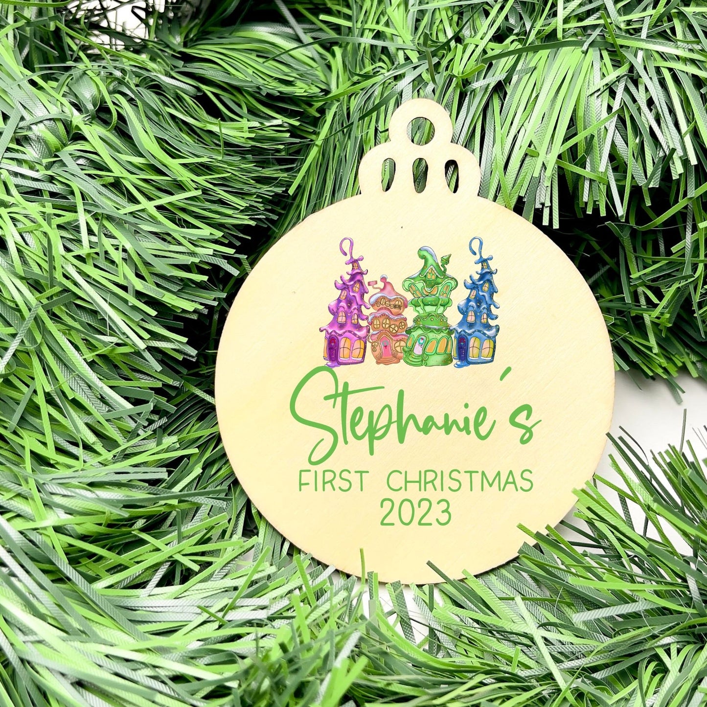 Personalised First Christmas bauble, Baby Keepsake, baby bauble, Custom Ornament, First Holiday ornament, baby first christmas ornament