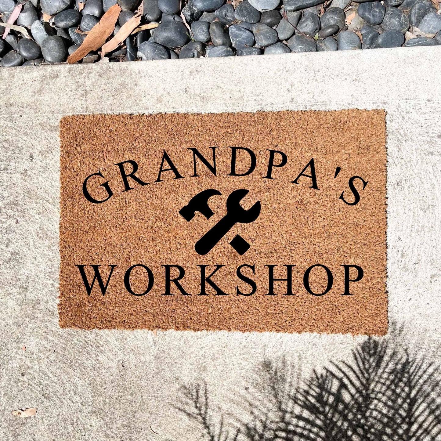 Grandpa's Workshop doormat, fathers day gift, gifts for him, birthday gift, dad doormat, grandpa doormat