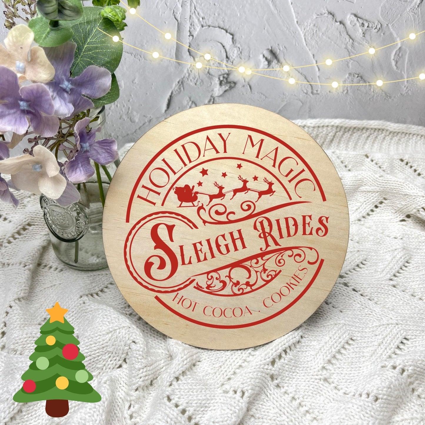 Sleigh Rides Sign, Seasonal Decor, Holidays decor, Christmas Decor, festive decorations c18