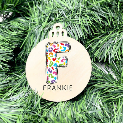 Personalised Name bauble, christmas ornament, christmas bauble, personalised ornament, family ornament