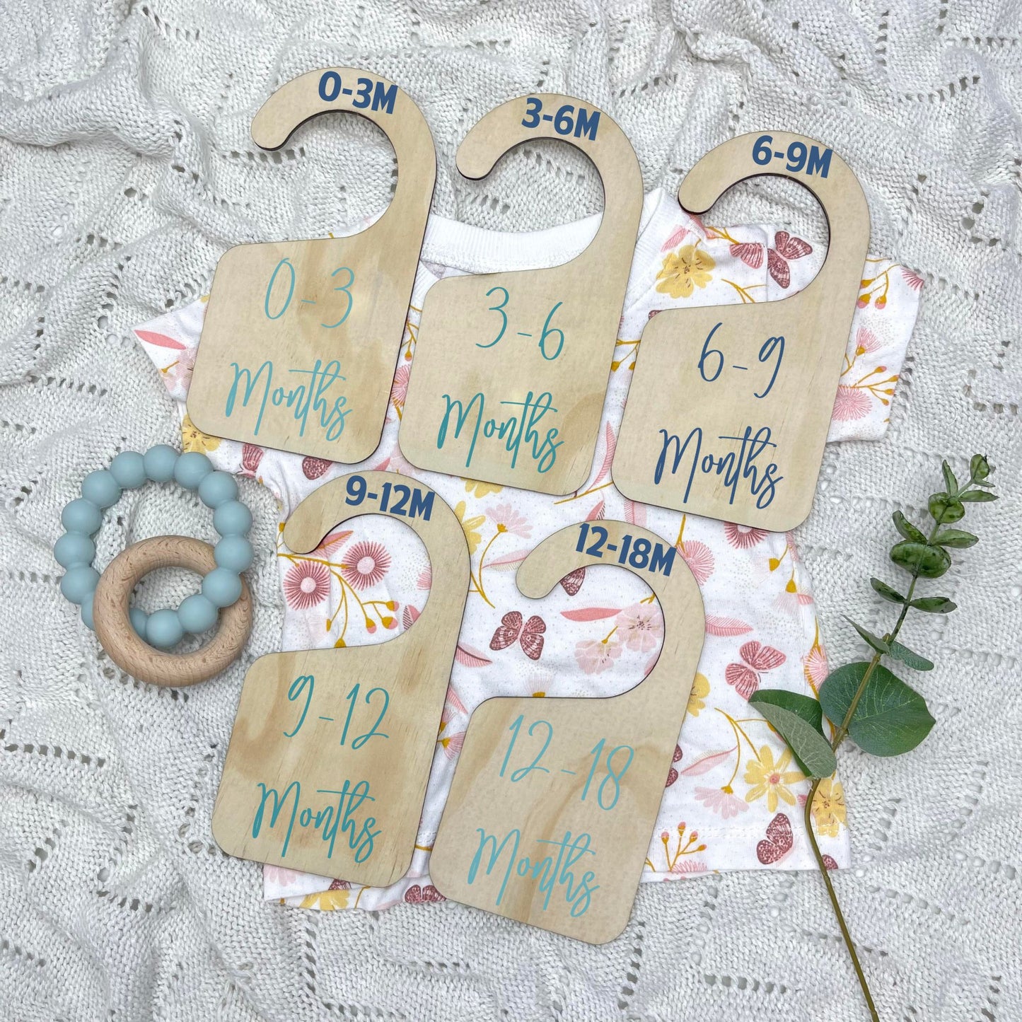 Wardrobe clothes dividers, baby clothing organiser, boho nursery, aesthetic nursery, baby shower gift