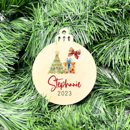 Personalised Name bauble, christmas ornament, christmas bauble, personalised ornament, family ornament