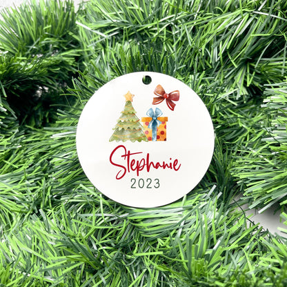 Personalised Name bauble, christmas ornament, christmas bauble, personalised ornament, family ornament