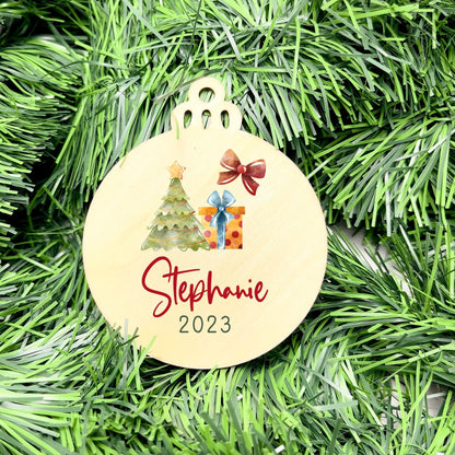 Personalised Name bauble, christmas ornament, christmas bauble, personalised ornament, family ornament