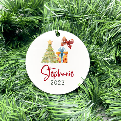 Personalised Name bauble, christmas ornament, christmas bauble, personalised ornament, family ornament