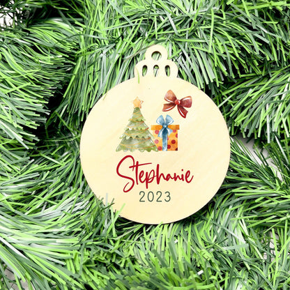 Personalised Name bauble, christmas ornament, christmas bauble, personalised ornament, family ornament