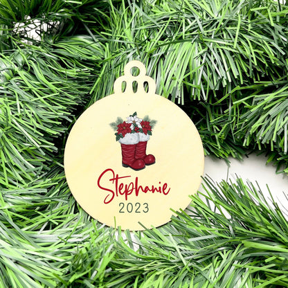 Personalised Name bauble, christmas ornament, christmas bauble, personalised ornament, family ornament