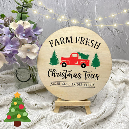 Farm fresh Christmas Trees Sign, Seasonal Decor, Holidays decor, Christmas Decor, festive decorations c7