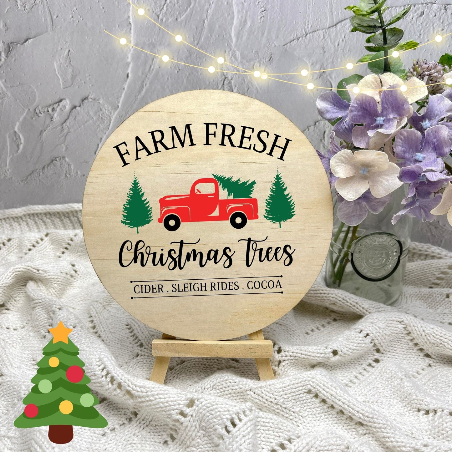 Farm fresh Christmas Trees Sign, Seasonal Decor, Holidays decor, Christmas Decor, festive decorations c7