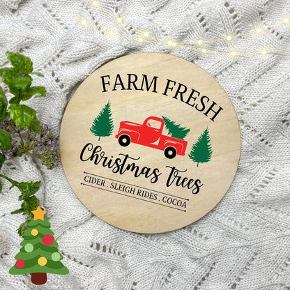 Farm fresh Christmas Trees Sign, Seasonal Decor, Holidays decor, Christmas Decor, festive decorations c7