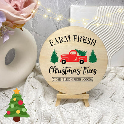 Farm fresh Christmas Trees Sign, Seasonal Decor, Holidays decor, Christmas Decor, festive decorations c7