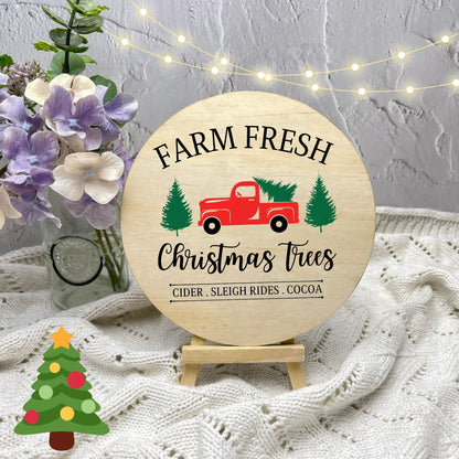 Farm fresh Christmas Trees Sign, Seasonal Decor, Holidays decor, Christmas Decor, festive decorations c7