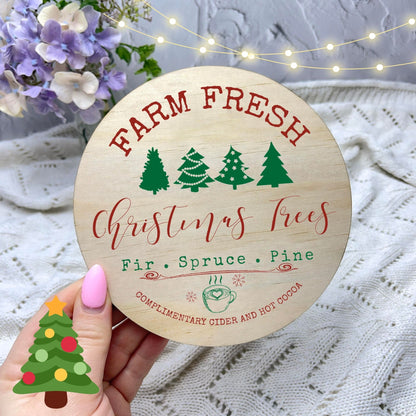 Farm fresh Christmas Trees Sign, Seasonal Decor, Holidays decor, Christmas Decor, festive decorations c8