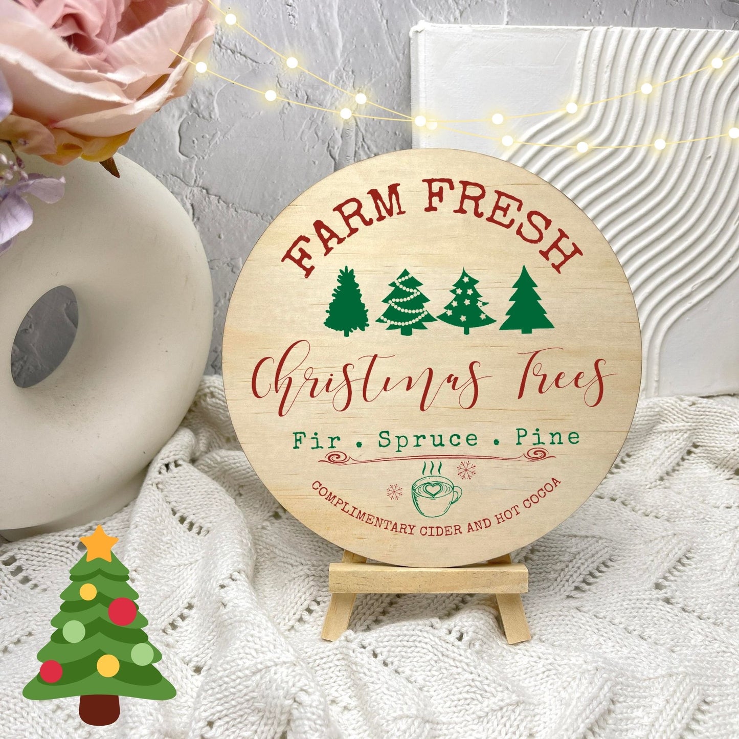 Farm fresh Christmas Trees Sign, Seasonal Decor, Holidays decor, Christmas Decor, festive decorations c8