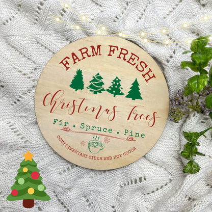 Farm fresh Christmas Trees Sign, Seasonal Decor, Holidays decor, Christmas Decor, festive decorations c8