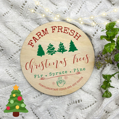 Farm fresh Christmas Trees Sign, Seasonal Decor, Holidays decor, Christmas Decor, festive decorations c8