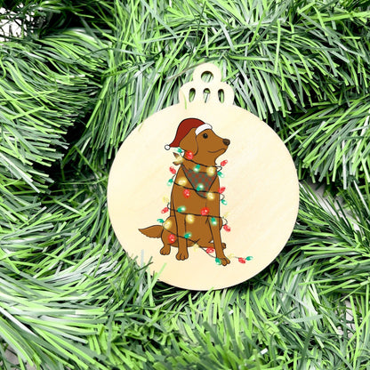 Merry dog bauble, christmas ornament, christmas bauble, family ornament