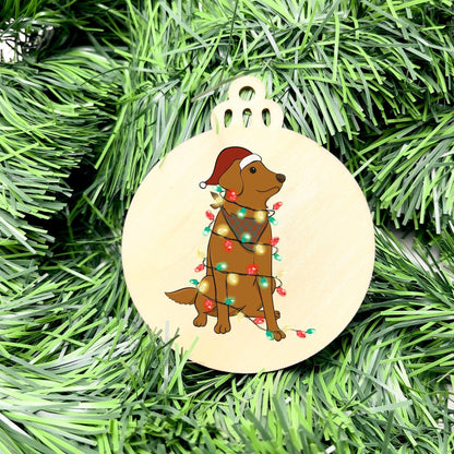 Merry dog bauble, christmas ornament, christmas bauble, family ornament