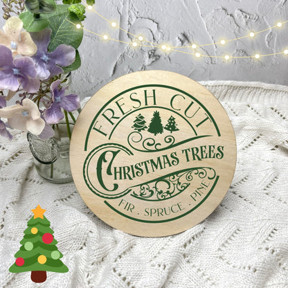 Fresh Cut Christmas Trees Sign, Seasonal Decor, Holidays decor, Christmas Decor, festive decorations c13