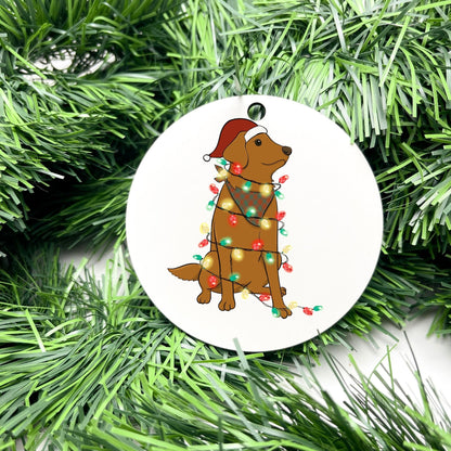 Merry dog bauble, christmas ornament, christmas bauble, family ornament