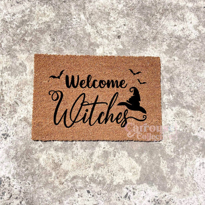 Welcome Witches doormat, Halloween Doormat, Spooky Doormat, Creepy Doormat