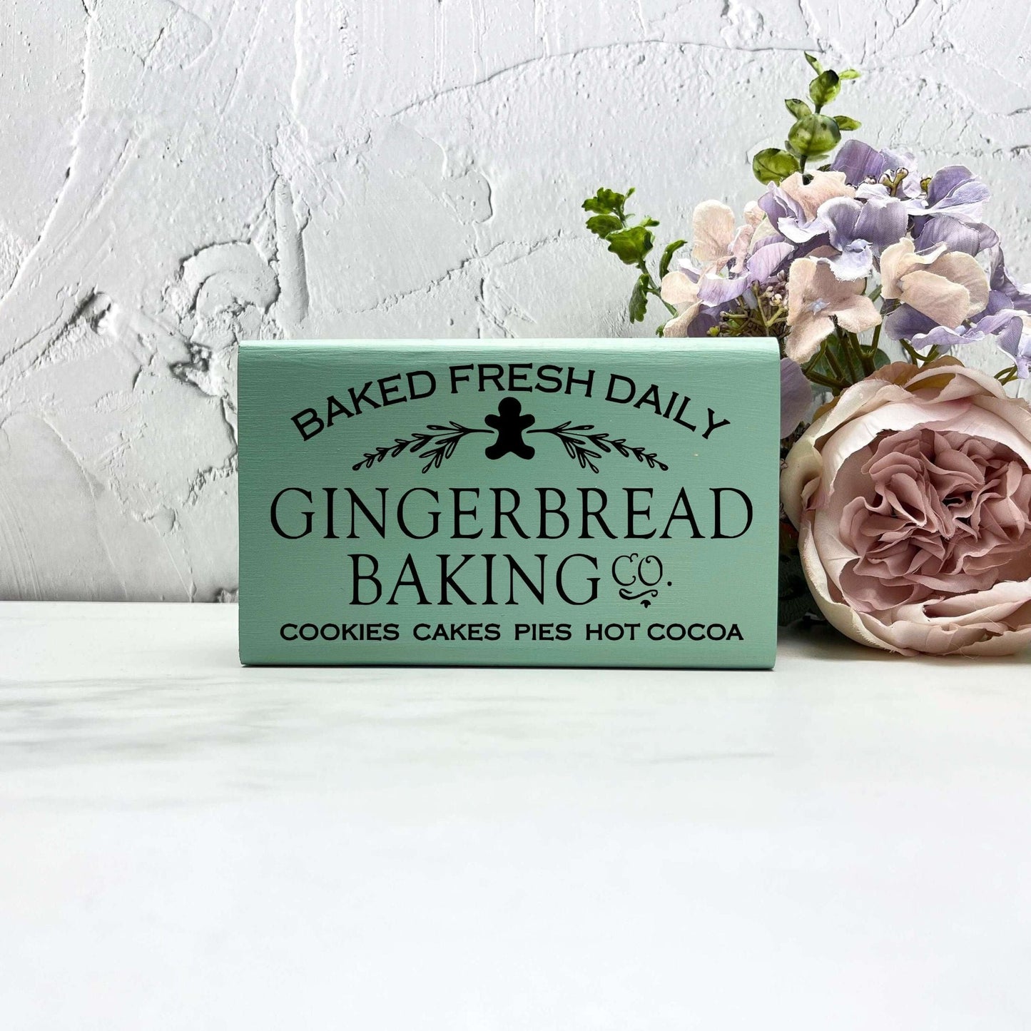 Gingerbread baking co sign, christmas wood signs, christmas decor, home decor