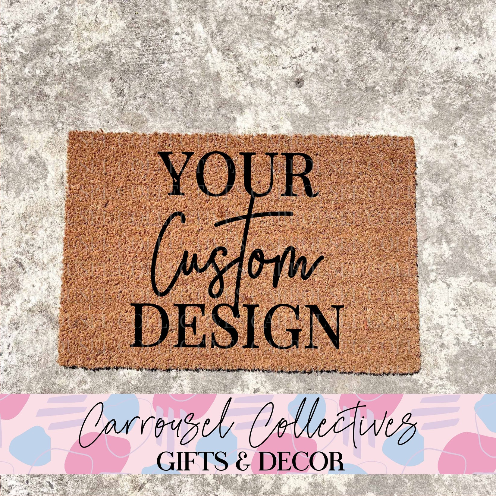 CUSTOM DESIGN doormat, custom doormat, personalised doormat ...